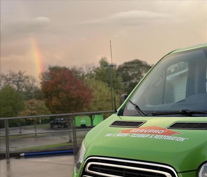 rainbow on truck